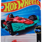 Hot Wheels 2025 - Collector # 084/250 - X-Raycers 5/10 - Arrow Dynamic - Transparent Pink Top over Aqua Base - RAV6 Wheels - USA 'Let's Race' Card