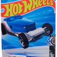 Hot Wheels 2025 - Collector # 069/250 - Rod Squad 5/10 - Hi-Roller - White Body / Transparent Blue Trunk, Roof & Hood - USA Card