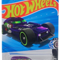 Hot Wheels 2025 - Collector # 070/250 - Rod Squad 6/10 - HW50 Concept - Purple Metalflake / Monster Cartoon Graphic - USA 'Let's Race' Card