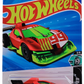 Hot Wheels 2025 - Collector # 071/250 - HW Modified 3/5 - Punk Rod - Red Body / #99 on Front Deck / Bright Green Base - USA 'Let's Race' Card