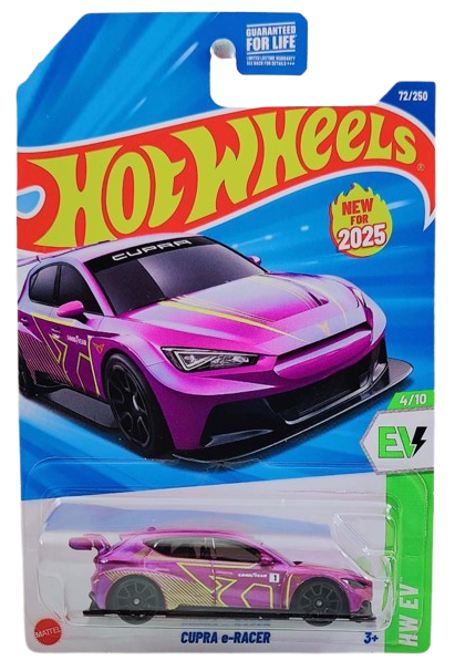 Hot Wheels 2025 - Collector # 072/250 - HW EV 4/10 - New Models - Cupra e-Racer - Pearl Purple - USA Card
