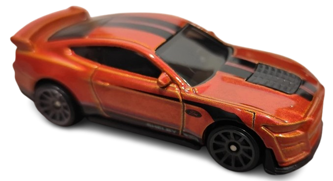 Hot Wheels 2025 - Collector # 073/250 - Mustang 60th 2/5 - 2020 Ford Mustang Shelby GT500 - Metalflake Dark Orange - USA Card