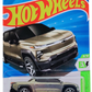 Hot Wheels 2025 - Collector # 086/250 - HW EV 6/10 - Silverado EV RST - Pearl Silver Ice Metalflake / Black Roof - Dollar Tree & Family Dollar Exclusives - USA Card