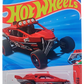 Hot Wheels 2025 - Collector # 092/250 - Track Aces 2/5 - Dune It Up (Sandrail) - Red / #25 and Racing Decals - USA Card