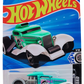 Hot Wheels 2025 - Collector # 097/250 - Rod Squad 7/10 - Mid Mill - Pearl Turquoise / "MID MILL"- USA 'Let's Race' Card
