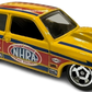 Hot Wheels 2025 - Collector # 102/250 - Compact Kings 3/10 - '76 Chevy Chevette - Yellow / NHRA - USA Card