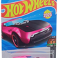 Hot Wheels 2025 - Collector # 108/250 - My Dream Garage 4/5 / New Models - Slide-Burn - Pink Metalflake / Black Hood - International 'Let's Race' Card