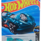 Hot Wheels 2025 - Collector # 109/250 - X-Raycers 8/10 - Power Rocket - Transparent Teal - USA 'Let's Race' Card