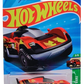 Hot Wheels 2025 - Collector # 112/250 - HW Reverse Rake 3/5 - Later Crater - Red / #30 - USA 'Let's Race' Card