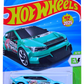Hot Wheels 2025 - Collector # 120/250 - HW EV 8/10 - New Models - Custom Kia EV6 - Metalflake Aqua - USA Card