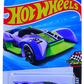 Hot Wheels 2025 - Collector # 124/250 - HW Race Day 4/10 - Futurismo - Purple & Green - Trap 5 Wheels - USA Card