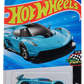 Hot Wheels 2025 - Collector # 125/250 - HW Race Day 5/10 - 2020 Koenigsegg Jesko - Metalflake Horizon Blue - Gray PR5 Wheels - USA Card