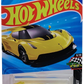 Hot Wheels 2025 - Collector # 125/250 - HW Race Day 5/10 - 2020 Koenigsegg Jesko - Yellow with Black Racing Stripes - Black PR5 Wheels - International Card