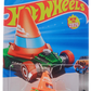 Hot Wheels 2025 - Collector # 148/250 - HW Metro 5/5 - New Model - Cone Shaker - Orange over Green - USA 'Let's Race' Card