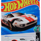Hot Wheels 2025 - Collector # 159/250 - HW Modified 4/5 - Ford GT - White / Borla - USA Card