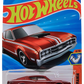 Hot Wheels 2025 - Collector # 165/250 - Muscle Mania 2/10 - '69 Mercury Cyclone - Metalflake Red with White Stripes - Black 5SP Wheels - International Card