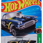 Hot Wheels 2025 - Collector # 182/250 - HW Reverse Rake 4/5 - SUPER Treasure Hunt - '62 Corvette Gasser - Spectraflame Dark Blue / #62 / Various Racing Decals / TH on Rear Fender - Real Rider White Walls - USA Card