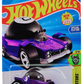 Hot Wheels 2025 - Collector # 188/250 - Experimotors 7/10 - New Models - Decidedly Go - Purple Metalflake & Black / #8 - White 5 Spoke Wheels - USA 'Magic Ball' Card