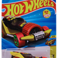 Hot Wheels 2025 - Collector # 197/250 - Fast Foodie 5/5 - New Models - Hot Wheengs - Yellow Body / Red Sauce in Bottle / Red Tires with Green Rims - USA Card