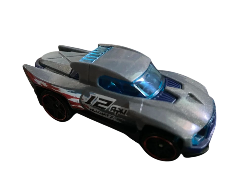 Hot Wheels 2025 - Collector # 204/250 - HW Track Champs 1/5 - Terra-Tracktyl - Gray / #12 - USA Card