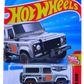 Hot Wheels 2025 - Collector # 210/250 - Then and Now 5/10 - ZAMAC # 008 - Land Rover Defender 90 - ZAMAC / #68 - Walmart Exclusive - USA Card