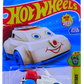 Hot Wheels 2025 - Collector # 216/250 - Experimotors 9/10 - New Models - Quick Chat - White, Red with Blue Base - USA Card