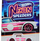 Hot Wheels 2025 - Theme / Neon Speeders 5/8 / Mix 2 - Datsun Fairlady 2000 - White / Neon Pink Graphics - Neon Speeders 6-Spoke (NS6) Wheels - Walmart Exclusive