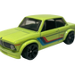 Hot Wheels 2025 - Theme / Neon Speeders 8/8 / Mix 2 - BMW 2002 - Neon Yellow - Neon Speeders 6-Spoke (NS6) Wheels - Walmart Exclusive
