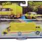 Hot Wheels 2025 - Premium / Car Culture / Team Transport # 75 - 1972 Toyota Carolla Levin & Sakura Sprinter - Yellow / # 72 - Metal/Metal & Real Riders - Mix 1