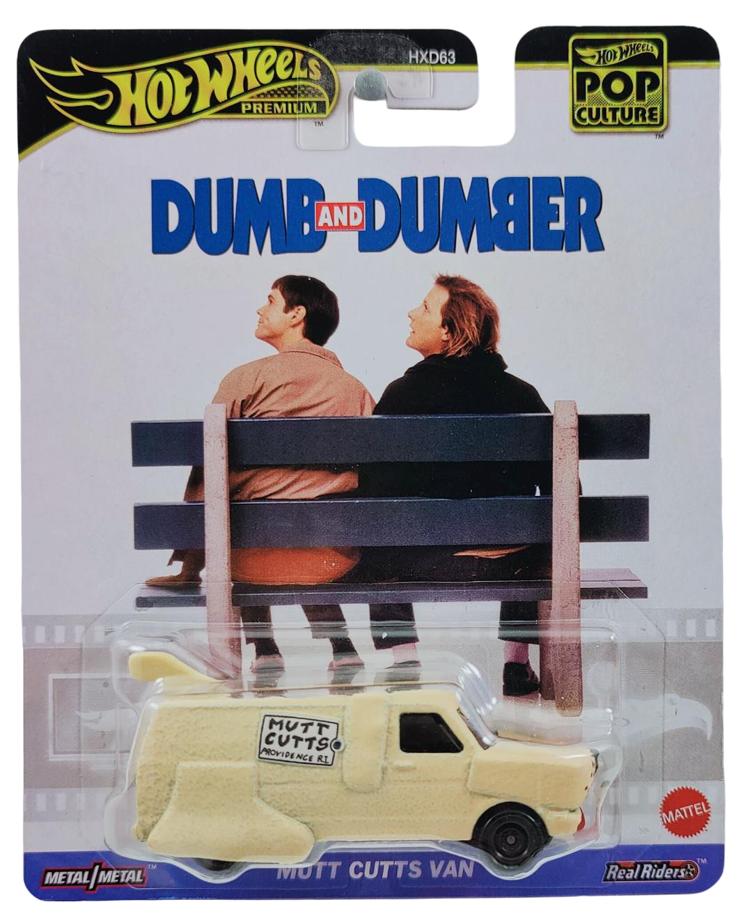 Hot Wheels 2025 - Premium / Pop Culture / Mix 2 / Dumb and Dumber - Mutt Cutts Van - Tan - Metal/Metal & Real Riders