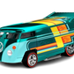 Hot Wheels 2024 - HWC / RLC - sELECTIONs Car - Volkswagen Drag Bus - Spectraflame Teal - Metal/Metal & Real Riders - Tilt Up Body - Kar Keeper