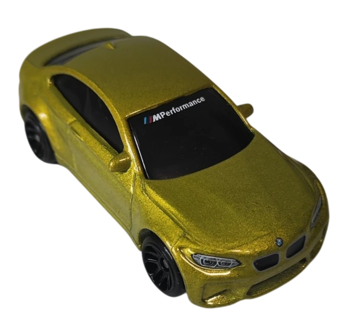 Hot Wheels 2025 - Theme / Silver Series / BMW Series 2/5 - 2016 BMW M2 - Spectraflame Austin Yellow - MM5 Wheels - Walmart Exclusive - BMW Blister Card