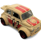 Hot Wheels 2025 - Silver Series / Theme / Peanuts 75 Years Series 5/5 - '60s Fiat 500D Modificado - Cream / Peppermint Patty & Marcie on Door - Red S5 Wheels - Walmart Exclusive