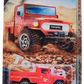 Hot Wheels 2025 - Silver Series / Theme Series / Toyota Series 3/5 - Toyota Land Cruiser - Red / White Roof - Off-Road Steelie (ORSW6) Wheels - Walmart Exclusive