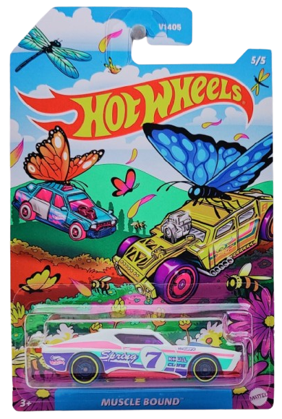 Hot Wheels 2025 - Theme / Easter / Spring Series 5/5 - Muscle Bound - White / #7 - Special 5 Cars Series