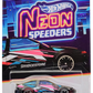 Hot Wheels 2025 - Theme / Neon Speeders 4/8 / Mix 2 - Toyota AE-86 Corolla - Glossy Black - Chrome Speeders 6-Spoke (NS6) Wheels - Walmart Exclusive