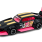 Hot Wheels 2025 - Theme / Neon Speeders 4/8 / Mix 1 - Mad Manga - Black & Neon Pink & Orange / Kitten Graphics / B&M - S5 Wheels - Walmart Exclusive