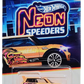 Hot Wheels 2025 - Theme / Neon Speeders 5/8 / Mix 1 - Mini Cooper S Challenge - Neon Orange / Gorilla Graphic - NS6 Wheels - Walmart Exclusive
