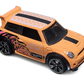 Hot Wheels 2025 - Theme / Neon Speeders 5/8 / Mix 1 - Mini Cooper S Challenge - Neon Orange / Gorilla Graphic - NS6 Wheels - Walmart Exclusive
