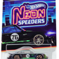 Hot Wheels 2025 - Theme / Neon Speeders 6/8 / Mix 2 - Porsche 934 Turbo RSR - Matte Black / #76 with Stripes - Copper Speeders 6-Spoke (NS6) Wheels - Walmart Exclusive