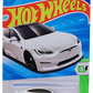 Hot Wheels 2025 - Collector # 009/250 - HW EV 1/10 - Tesla Model S Plaid - White - Gray Y5 Wheels - International Card