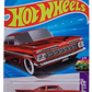 Hot Wheels 2026 - Collector # 044/250 - Layin' Low 2/5 - '59 Chevy Impala - Red - White Walls on 5 Spoke Wheels - USA Card