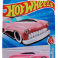 Hot Wheels 2026 - Collector # 046/250 - HW Fan Driven 3/5 - Purple Passion - Metalflake Pink - White Walls on 5 Spoke Wheels - USA Card