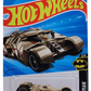Hot Wheels 2026 - Collector # 051/250 - Batman 2/5 - The Dark Knight Batmobile - Tan Camo - Gray 5 Spoke Wheels - USA '2026' Card