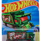 Hot Wheels 2026 - Collector # 057/250 - HW Heavyweights 3/5 - Raijin Express - Dark Green / Maneki-Neko & Hot Wheels logo  - PR5 Wheels - USA '2026' Card