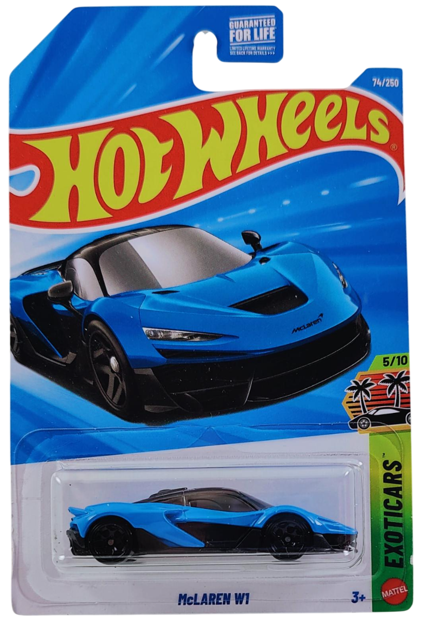 Hot Wheels 2026 - Collector # 074/250 - Exoticars 5/10 - McLaren W1 - Blue - USA '2026' Card