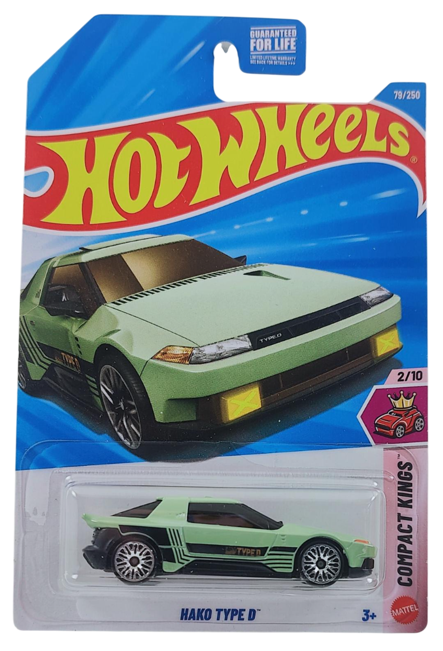 Hot Wheels 2026 - Collector # 078/250 - Compact Kings 1/10 - Hako Type D - Pale Green - USA '2026' Card