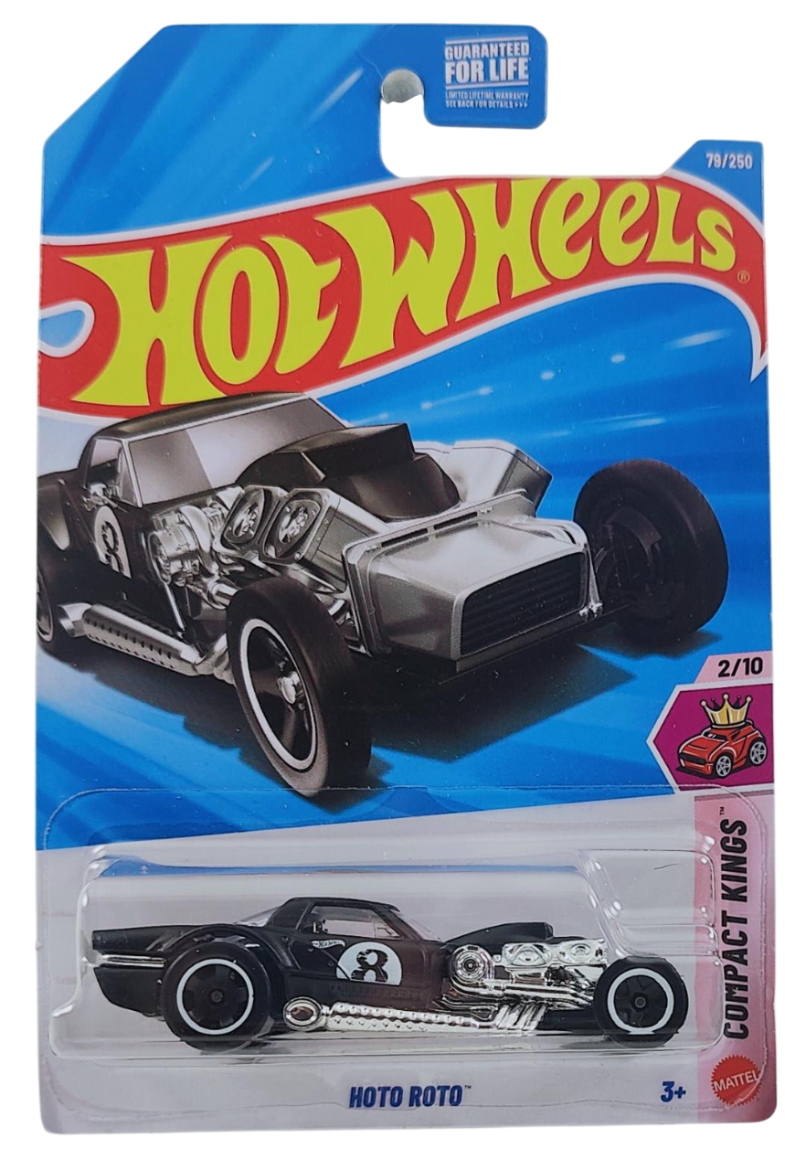 Hot Wheels 2026 - Collector # 079/250 - Compact Kings 2/10 - Moto Roto - Black / #8 - USA '2026' Card