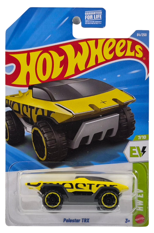 Hot Wheels 2026 - Collector # 084/250 - HW EV 7/10 - Polestar TRX - Yellow - OR6SP Wheels - USA '2026' Card