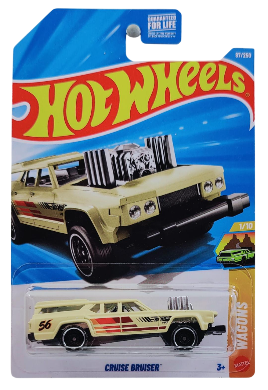 Hot Wheels 2026 - Collector # 087/250 - Wagons 1/10 - Cruise Bruiser - Beige - USA '2026' Card